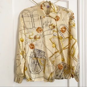 ESCADA Margaretha Ley Vintage 100% Silk Blouse